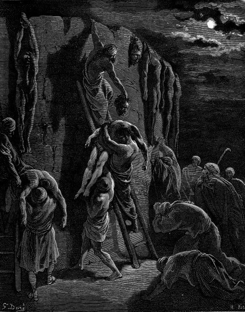 Jabesh Removing Saul's Body from the Wall