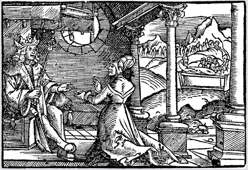 Bathsheba Prostrates Herself Before David