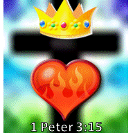 In your hearts set apart Christ as Lord