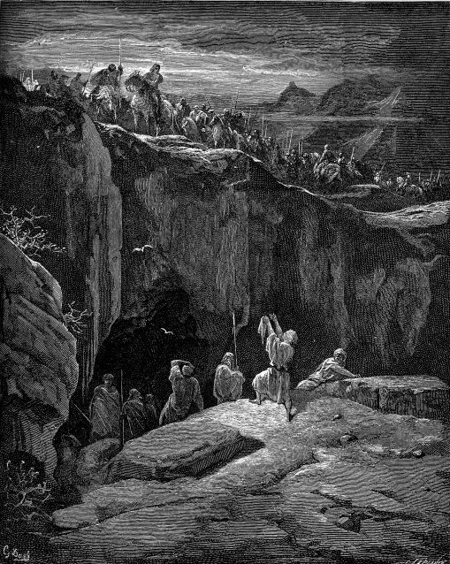 David Showing Saul that He had Spared His Life