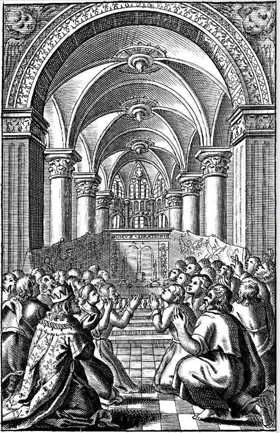 Soloman Prays to Dedicate the Temple