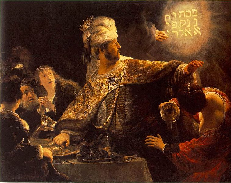 Belshazzar's Feast by Rembrandt