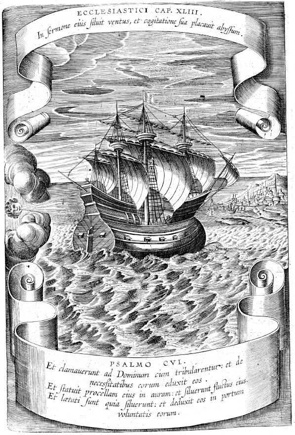 God Guides a Ship to the Shore