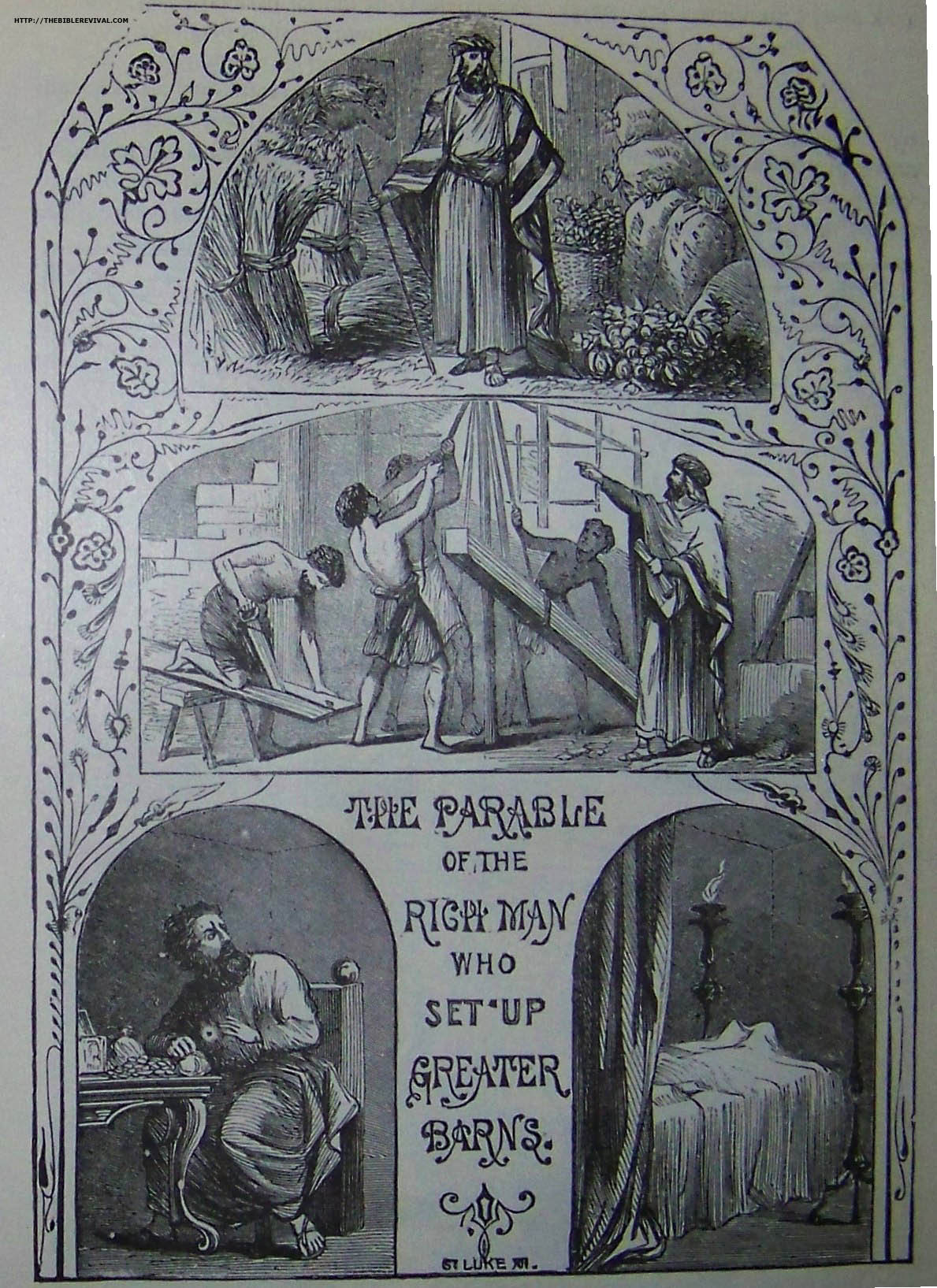 Jesus Parable about Richman Setting Up Greater Barns