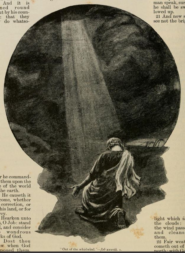 The Lord called to Job out of a whirlwind
