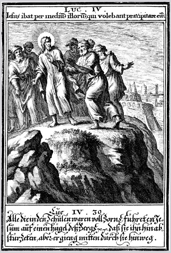 Nazareth tries to through Jesus off a Cliff