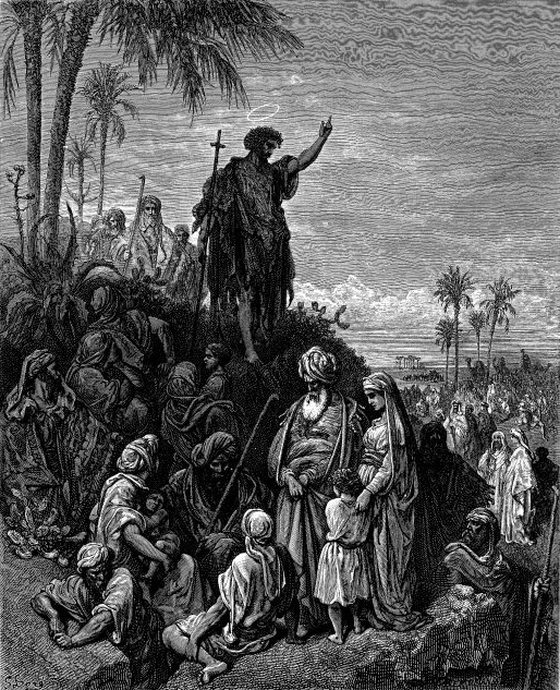 John the Baptist Preaching in Wilderness