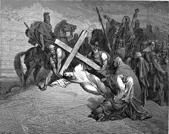 Jesus Arrives at Calvary