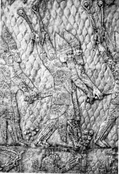 Semmacherib's soldiers with slings