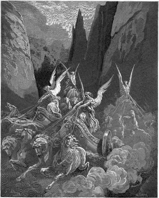 Zechariah Dore 4 chariots